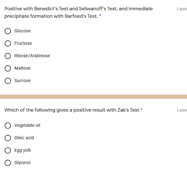 SOLVEDPositive with Benedict's Test and Seliwanoff's Test, and