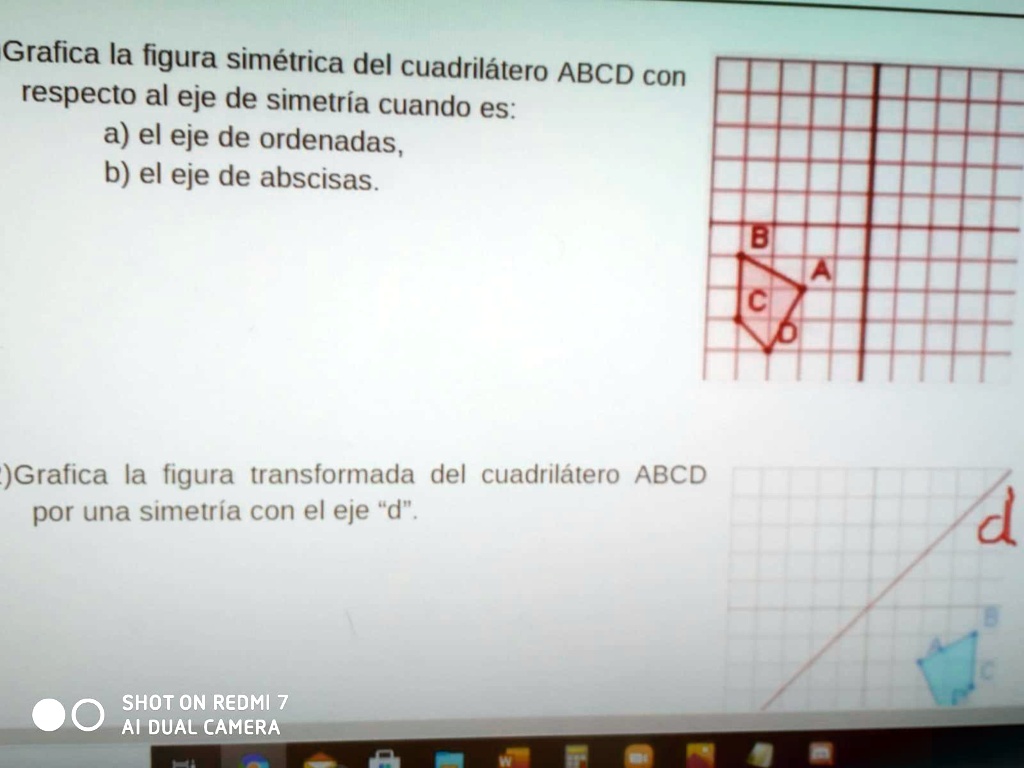 SOLVED ayuda porfavor¡¡¡¡¡¡ Grafica la figura simétrica del