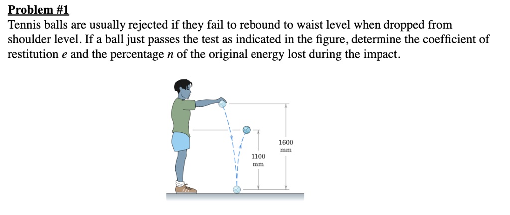 SOLVED: Problem # Tennis balls are usually rejected if they fail to ...