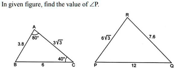 In The Given Figure, Find The Value Of Angle P. In The Given Figure 