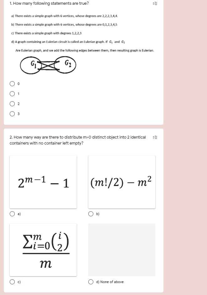 SOLVED:How many following statements are true? There exists simple ...