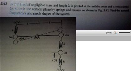 SOLVED: A rigid rod of negligible mass and length 2l is pivoted at the ...