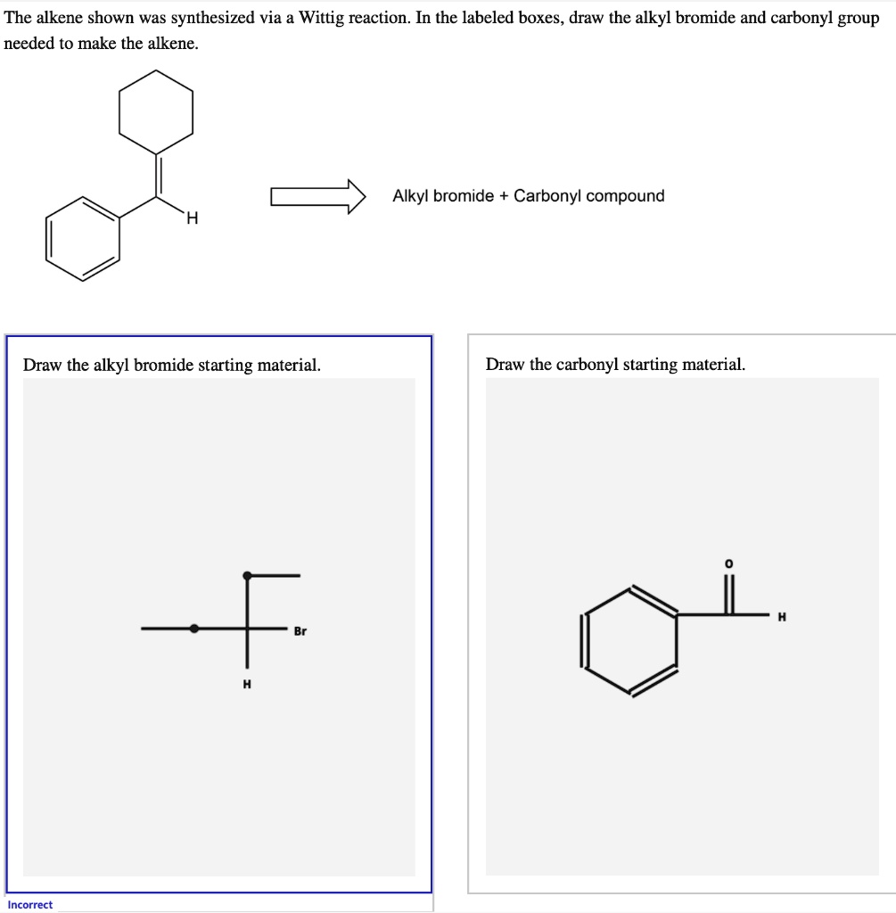SOLVED The alkene shown was synthesized via a Wittig reaction. In the