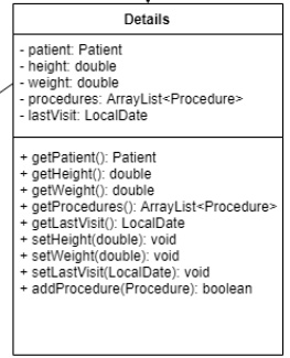 SOLVED: Make a Details class in Java from the following UML design ...