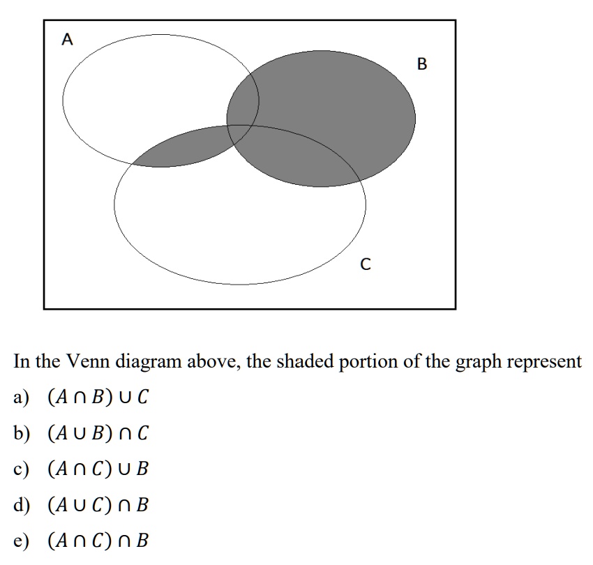 Solved B A An B C AUB AnBnc AUBUC A B (ANB) Uc (AUB) Nc A B, 40% OFF