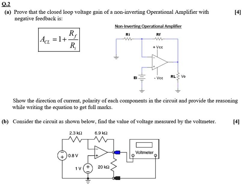 Dc Rivals Non Inverting Loop 02 (a) Prove that the closed loop voltage gain of a non-inverting ...