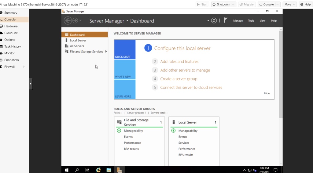 Texts: 1. What application is best used to manage Windows Server 2019 ...