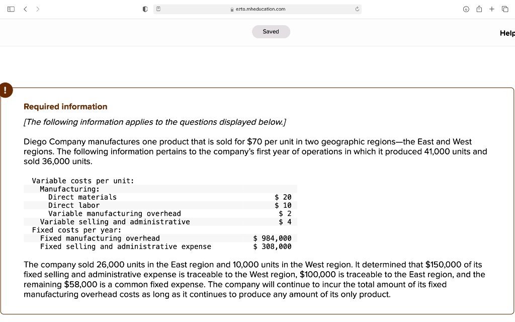Net Operating Under Variable SOLVED: 1. What is the company's total contribution margin under ...