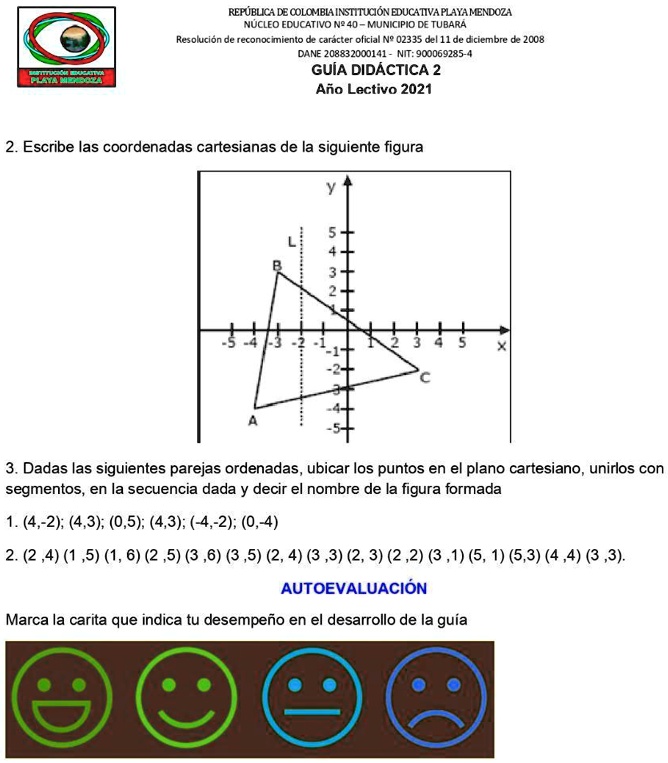 SOLVED Dadas Las Siguientes Parejas Ordenadas Ubicar Los Puntos En El Plano Cartesiano