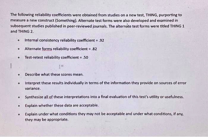 solved-the-following-reliability-coefficients-were-obtained-from