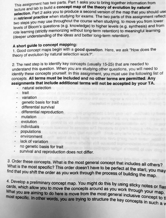 assignment has two parts part asks you this bring together information ...