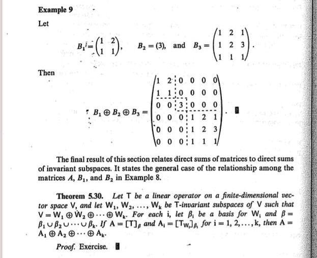 SOLVED: Texts: I have a presentation Example 9 and Theorem 5.30. Could ...