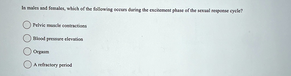 Which Of The Following Occur During A Period Of Exercise In males and females, which of the following occurs during the