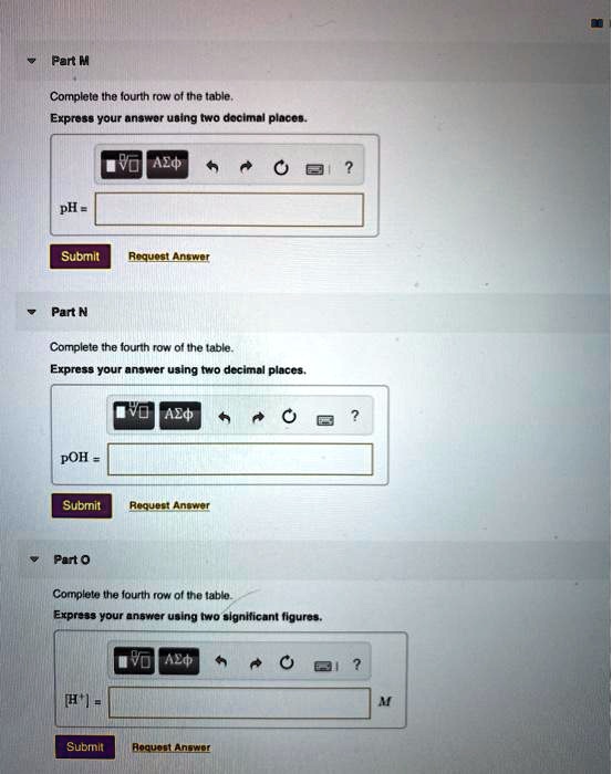 SOLVED Text Part M Complete the fourth row of the table. Express