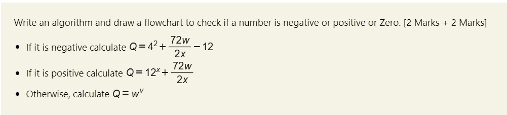 write an algorithm and draw a flowchart to check if a number is ...