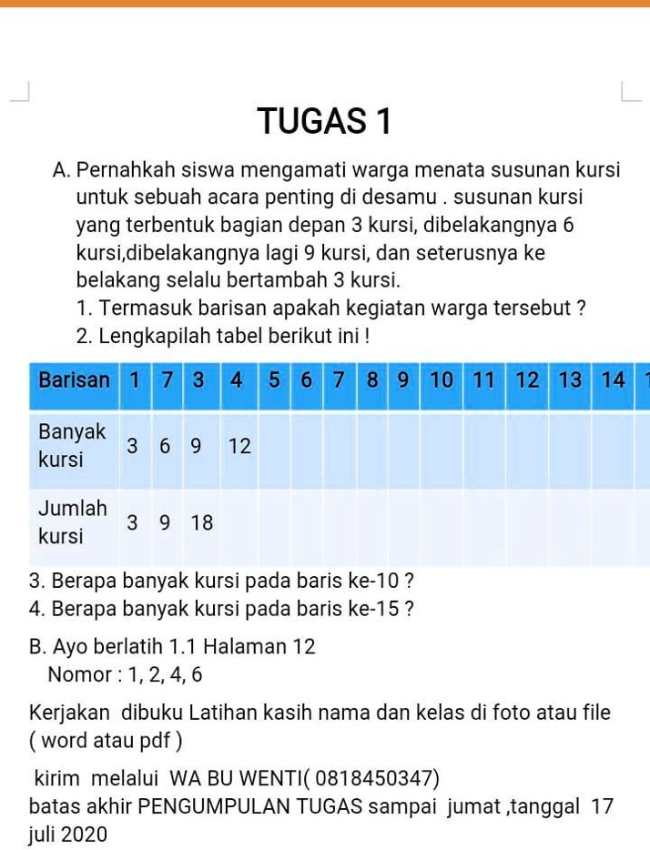 SOLVED: Tolong Di Jawab. •́ ‿ ,•̀ TUGAS 1 A. Pernahkah Siswa Mengamati ...