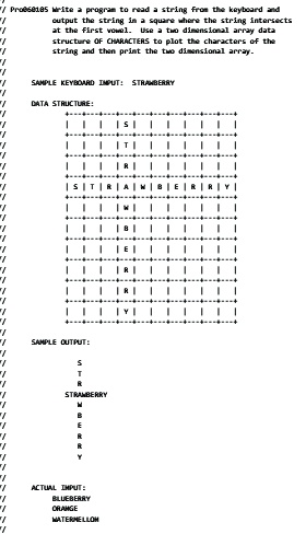 write a program in java to read a string from the keyboard and output ...