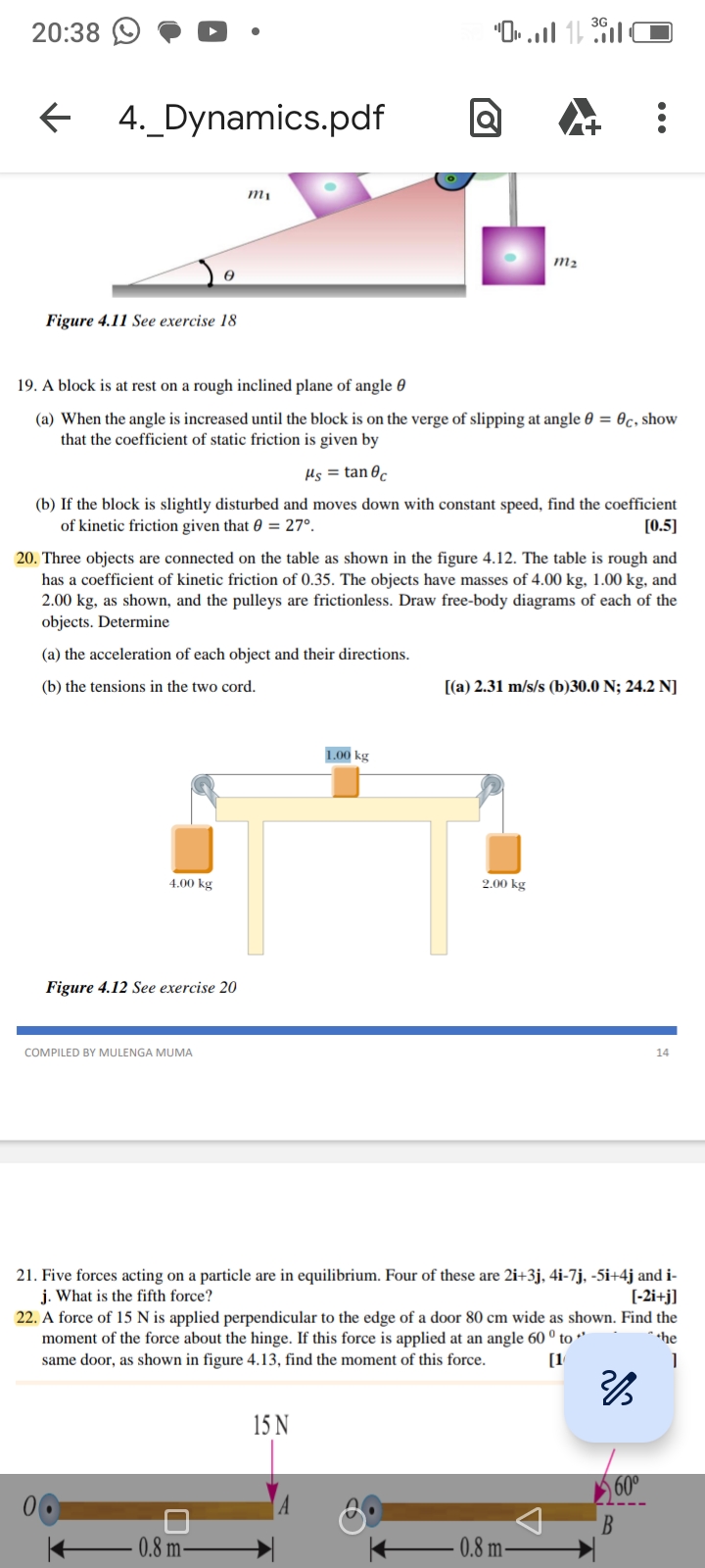 SOLVED: 20:38 ← 4.Dynamics.pdf "[n. ,II 1 |36.11 A+ Figure 4.11 See ...