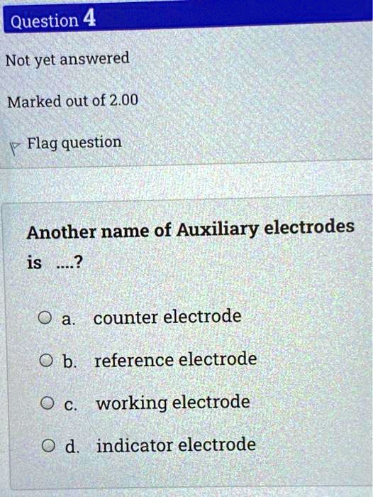 SOLVED Question 4 Not yet answered Marked out of 2.00 Flag question