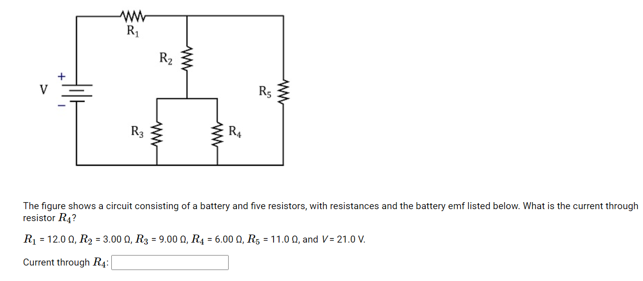 SOLVED The figure shows a circuit consisting of a battery and five