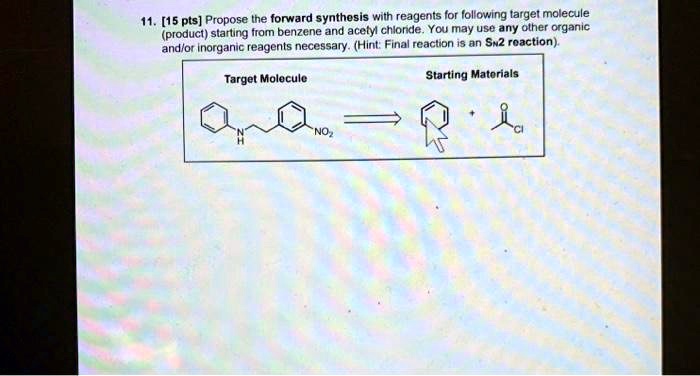 SOLVED: [15 pts] Propose the forward synthesis with reagents for ...