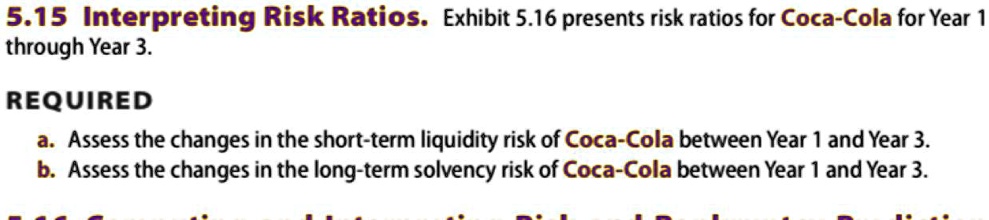 SOLVED: 5.15 Interpreting Risk Ratios. Exhibit 5.16 presents risk ...