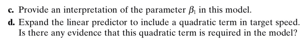 c provide an interpretation of the parameter b in this model d expand ...