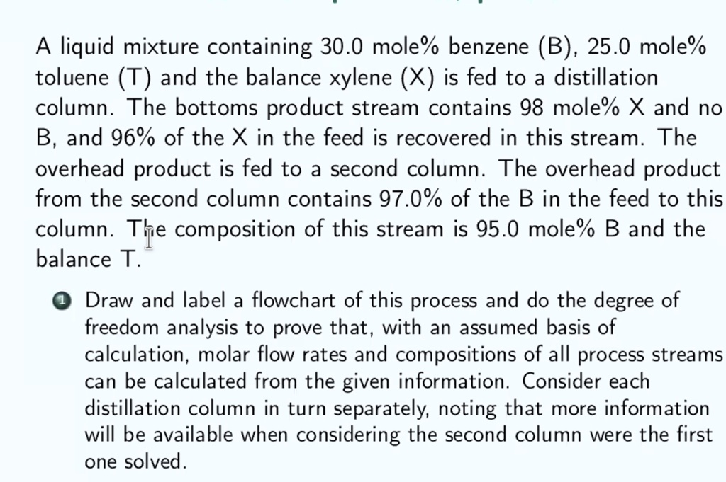 SOLVED: 'The Question Is Shown A Liquid Mixture Containing 30.0 Mole ...