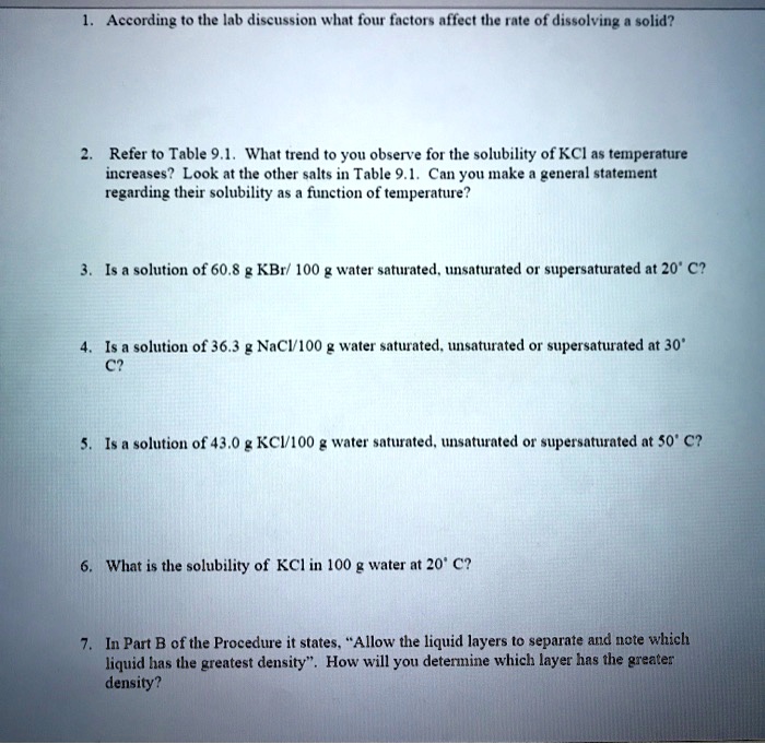 SOLVED According to the lab discussion what fut factors affect tle