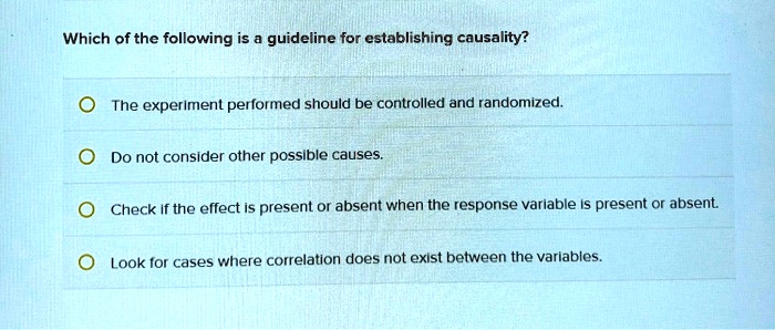 randomized experiment causality