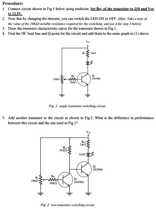 SOLVED please draw the dc load line and the Qpoint for both circuits