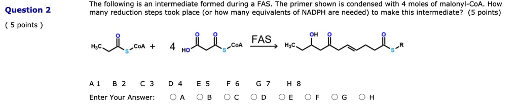 SOLVED: The following is an intermediate formed during FAS; The primer ...