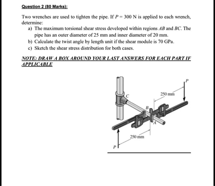 SOLVED: Two wrenches are used to tighten the pipe. If P = 300 N is ...