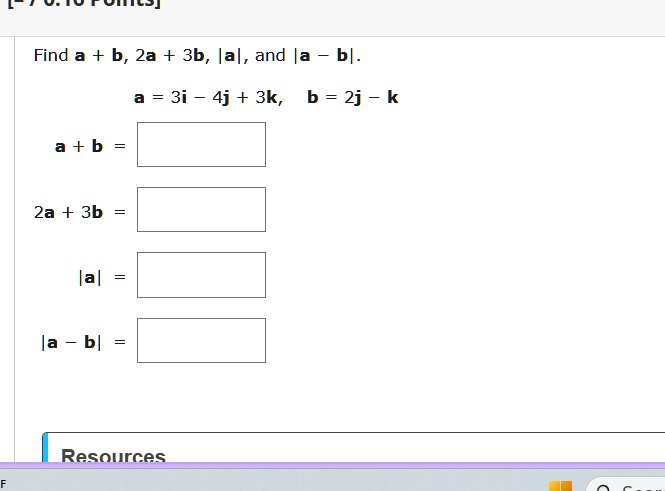 Bfnif Math find mathbfa mathbfb 2mathbfa 3mathbfb mathbfa and mathbfa mathbfb ...