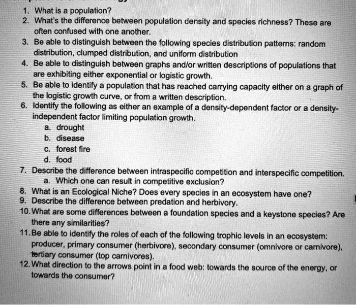SOLVED: What is population? What's the difference between population ...