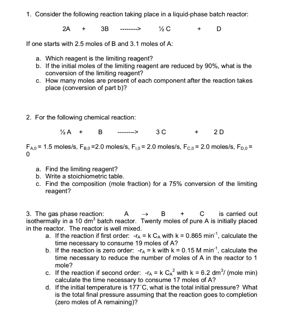 VIDEO solution: Consider the following reaction taking place in a ...