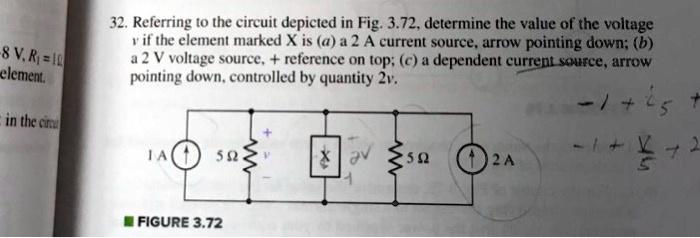 SOLVED: Referring to the circuit depicted in Fig. 3.72, determine the ...