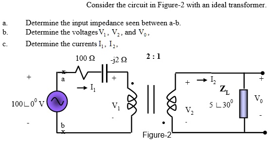 SOLVED: Consider The Circuit In Figure-2 With An Ideal Transformer. A ...