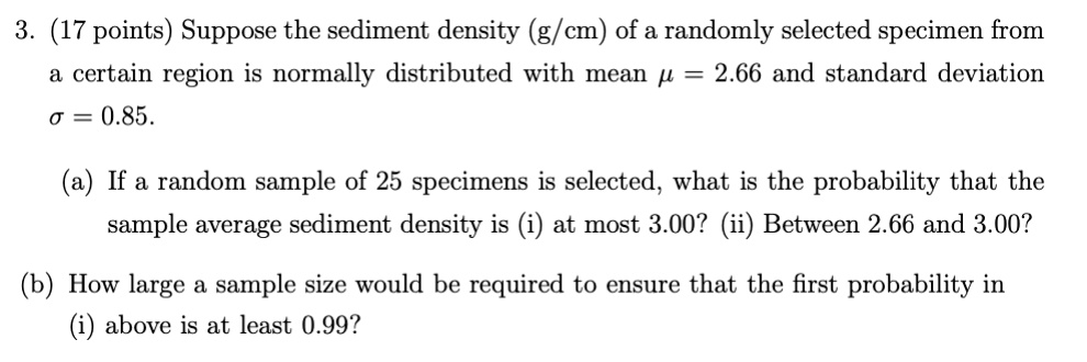 SOLVED: PLEASE ANSWER ALL PARTS OF THE QUESTION 3 (17 points) Suppose ...