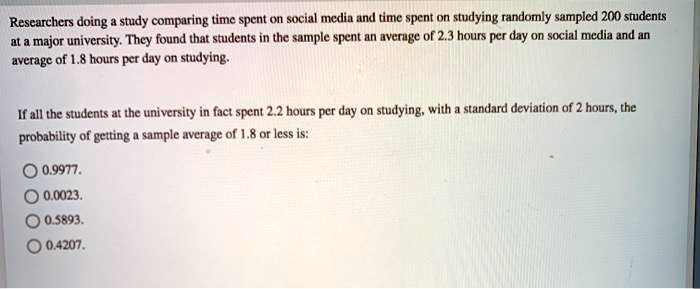 Researchers Doing Study Comparing Time Spent On Social Media Und Time ...