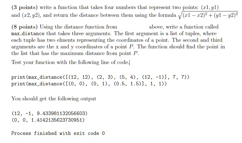 SOLVED: Please write a Python code for the following question: (3 ...