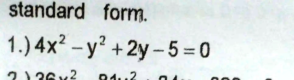 y 1 5x 4 in standard form