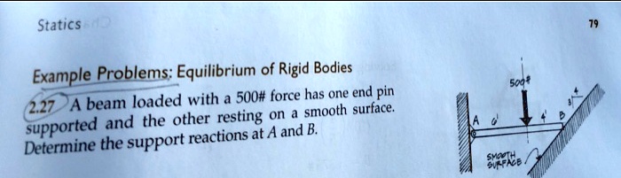 SOLVED: Statics Example Problems: Equilibrium of Rigid Bodies 22.27 A ...