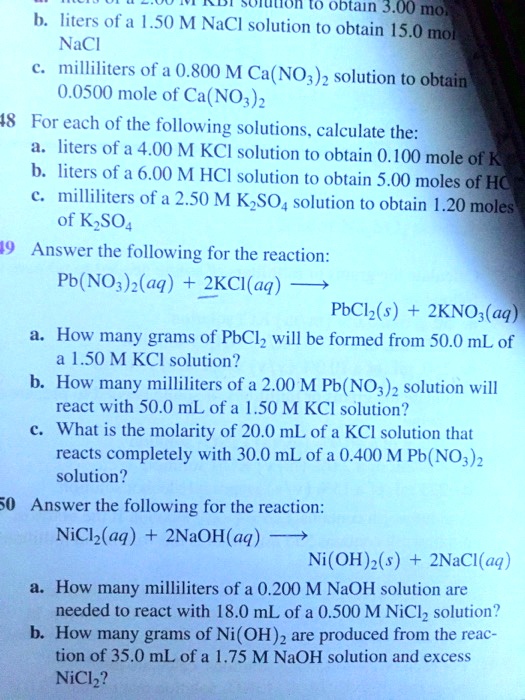 SOLVED Soittton 0 Obtain 3 00 Milliliters Of A 1 50 M NaCl Solution solved-soittton-0-obtain-3-00-milliliters-of-a-1-50-m-nacl-solution