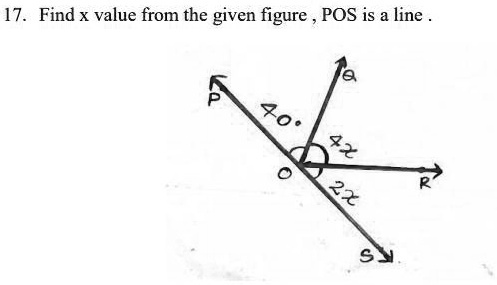 SOLVED: 'please answer it it is very urgent 17. Find x value from the ...