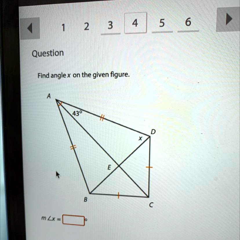 SOLVED: 'find angle X on the given figure. m 9 5 4 3 2 Question Find ...