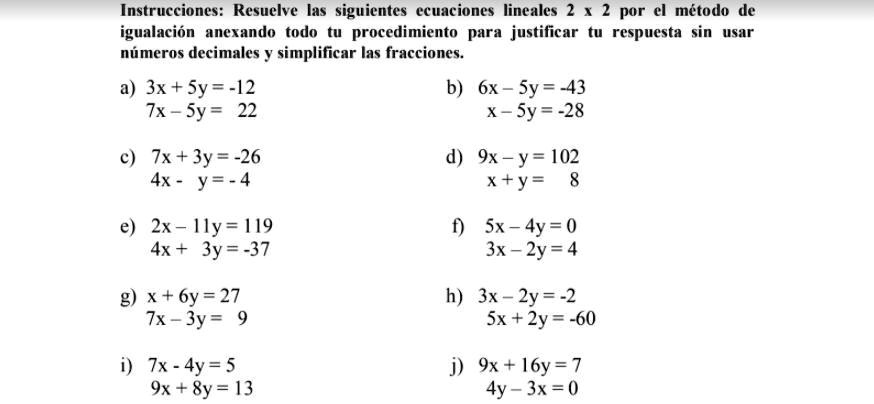 x 6y 27 7x 3y 9 metodo