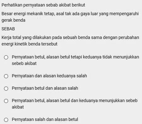 SOLVED: Tolongg Dibantu Sahabat Perhatikan Pernyataan Sebab Akibat ...