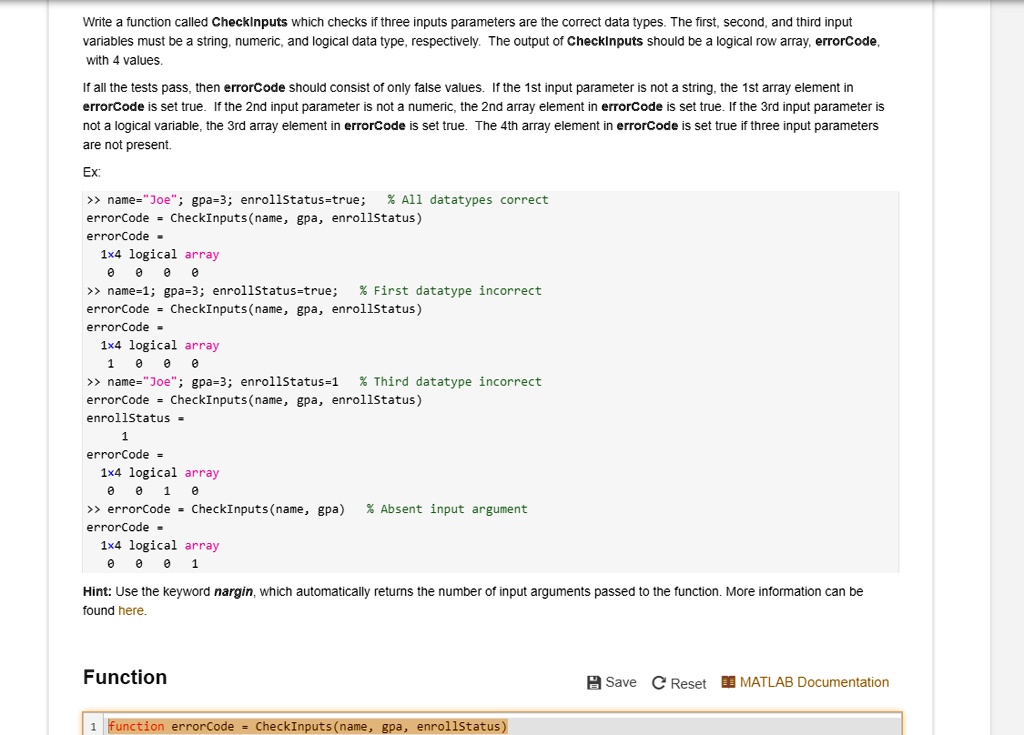 SOLVED please help with matlab thank you Write a function called