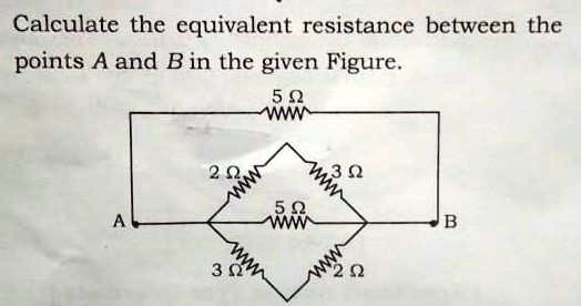 SOLVED: 'calculate Equivalent Resistance Between A And B Calculate The ...